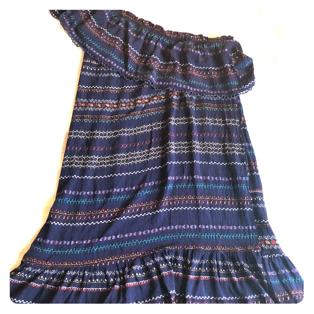 Xhilaration navy one shoulder casual dress